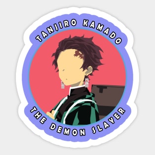 Tanjiro In Circle Sticker